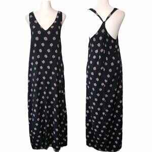 GAP Size S Black Maxi Dress Sleeveless Twist Back